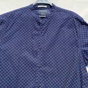 Scotch & Soda collarless button down shirt XL